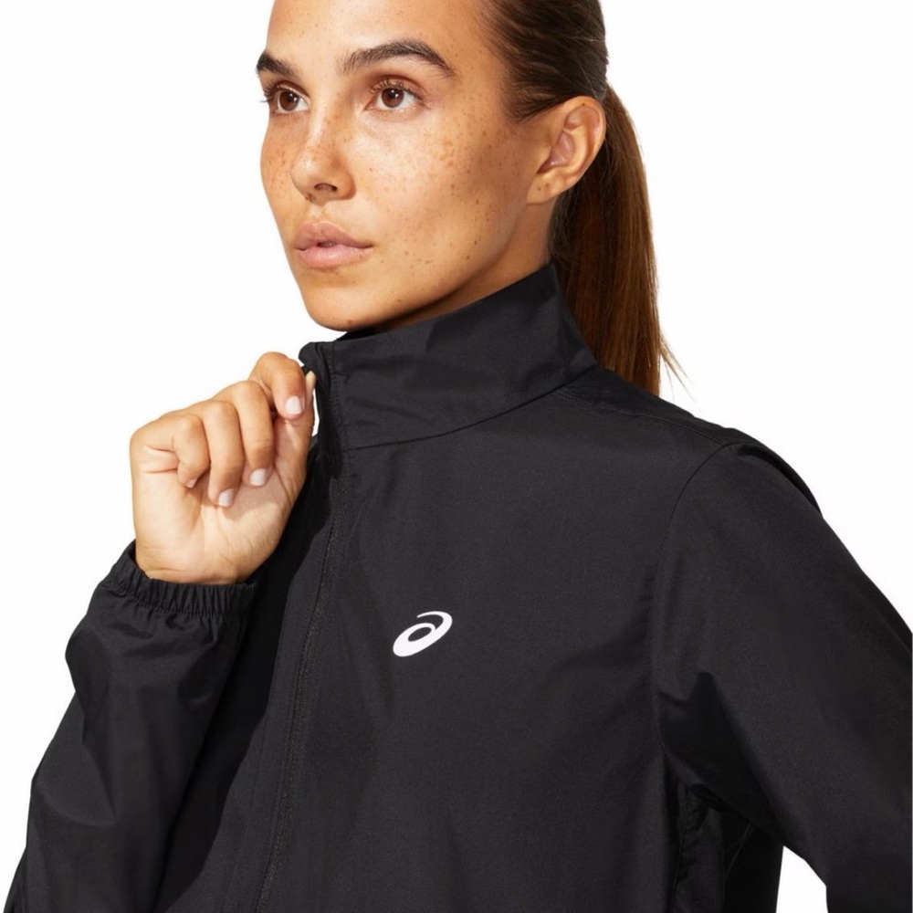 Aspics Women's Storm Shelter Black Running Jacket/Wind Breaker Size Small NWT!